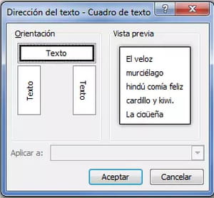 Invertir el texto en Word