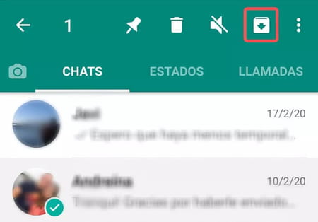 Cómo archivar un chat en WhatsApp