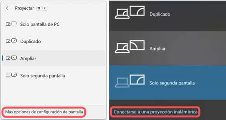 Conectar PC con TV mediante Wi-Fi o Screen Share