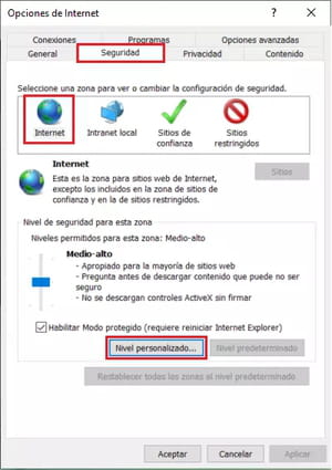 Cómo habilitar clic derecho en Internet Explorer