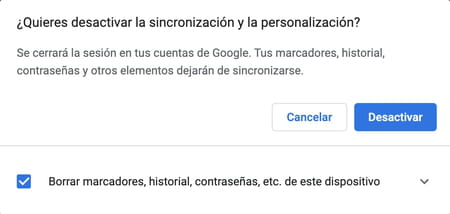 Cómo desincronizar una cuenta de Google Chrome