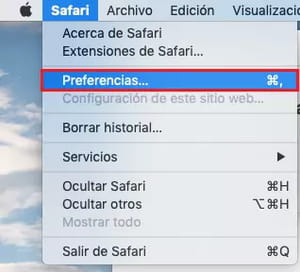 Cómo habilitar clic derecho en Safari