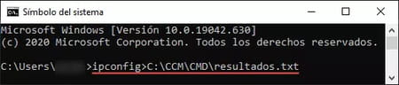 Cómo guardar los resultados de un comando en un archivo de texto