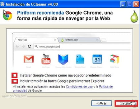 Instalación y configuración de CCleaner