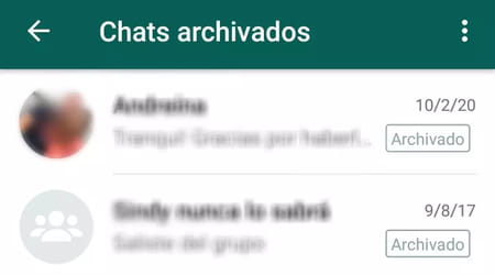 Cómo restaurar chats archivados en WhatsApp