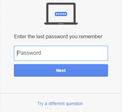 recover gmail password