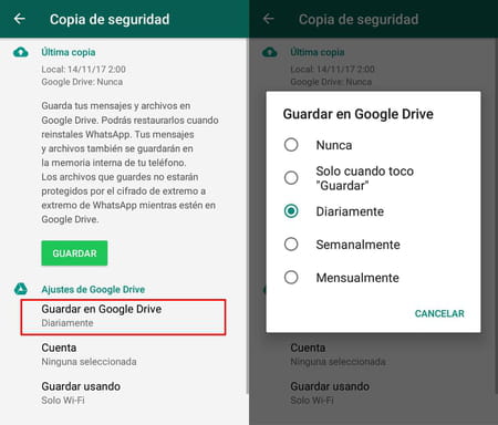 Cómo hacer una copia de seguridad en Android