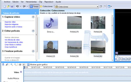 Importar fotos y música en Windows Movie Maker