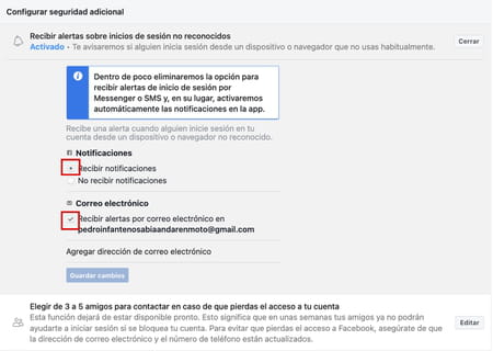 Cómo saber si alguien entró en tu cuenta de Facebook