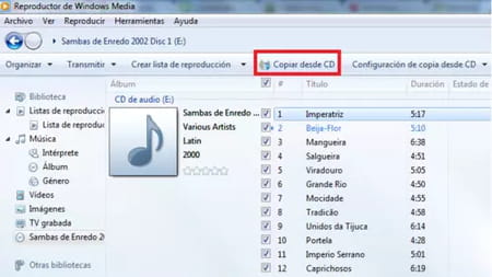 Cómo pasar música de un CD a PC