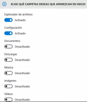 Personalizar el menú Inicio en Windows 10