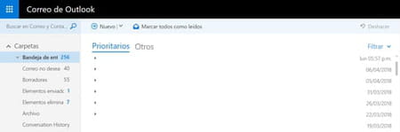 Cómo acceder a la bandeja de entrada en Hotmail (Outlook.com)