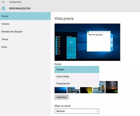 ¿Cómo cambiar el fondo de escritorio en Windows 10?