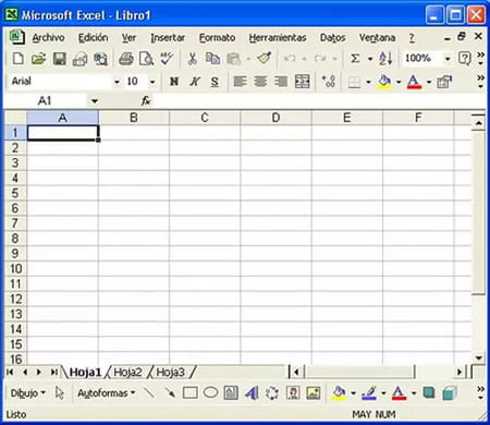 Primeras interfaces de Excel