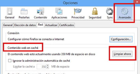 Cómo borrar el caché y cookies en Firefox