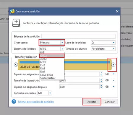 Pasar apps de la memoria interna a la tarjeta SD