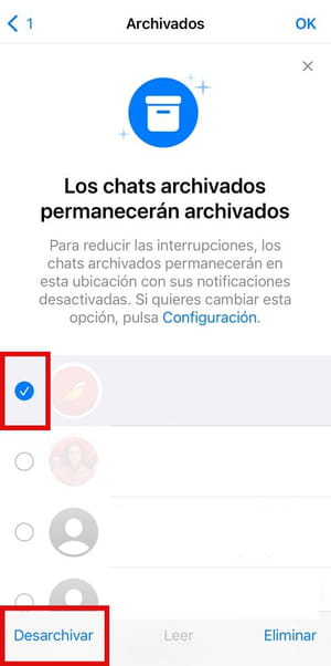 Cómo restaurar chats archivados en WhatsApp