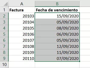 Cómo cambiar el color de las celdas en Excel en función de la fecha