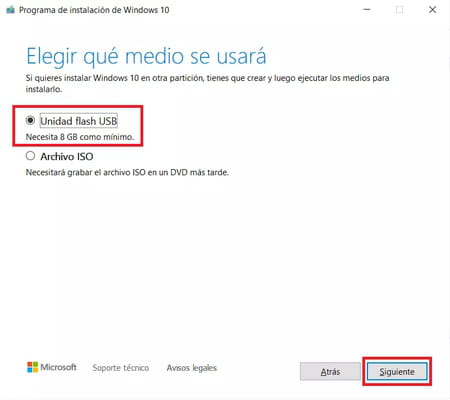 Instalar Windows 10 desde un USB con la herramienta de Windows