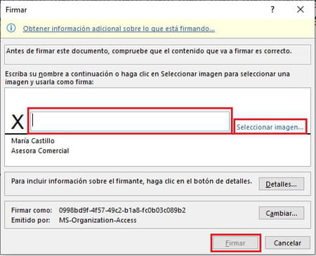 ¿Cómo insertar una firma digital en Word utilizando la herramienta ‘Línea de firma’?