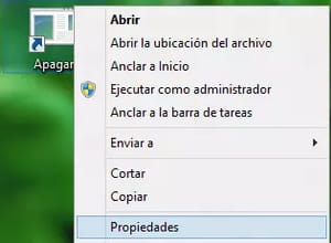 Crear un acceso directo para apagar Windows 10