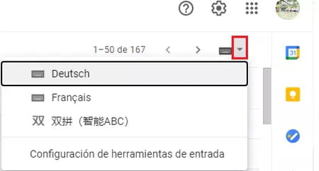 Cómo activar el teclado virtual en Gmail