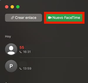 Cómo hacer o recibir llamadas en FaceTime