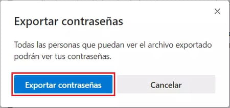 Ver contraseñas guardadas en Edge