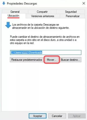 Cómo modificar la ruta de las carpetas de usuario