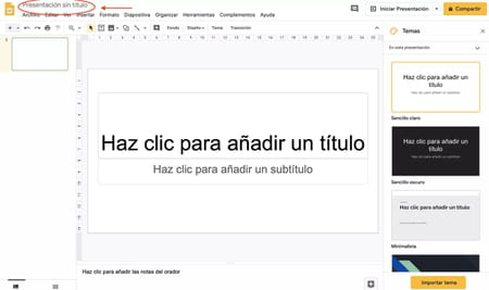 Cómo realizar una nueva presentación de diapositivas en Google Slides